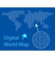 digital world map vector image