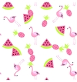 tropic summer seamless white pattern vector image