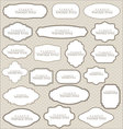 classic vintage labels vector image vector image