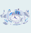 time management business concept vector image vector image