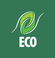 Leaf eco colored logo Royalty Free Vector Image