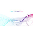 digits abstract background with connected line vector image