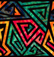 tribal spiral geometric seamless pattern vector image vector image