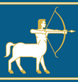 centaur or sagittarius archer vector image