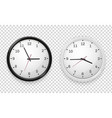 wall office clock set contemporary business vector image vector image