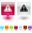 exclamation sign square button vector image