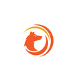 fox icon vector image