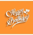 happy birthday lettering greeting card vector image