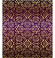 purple and gold seamless arabesque vector image vector image