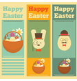 easter three vector image