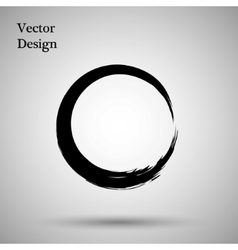 Hand drawn circle shape label logo design Vector Image