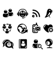 social network icons vector image