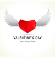 valentines day logo vector image