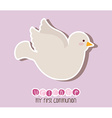 my first communion vector image vector image