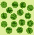 eco buttons vector image vector image