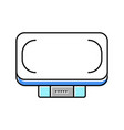 newborn baby scales color icon vector image