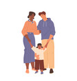 family members or parents with child vector image vector image