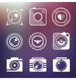 set of icons and logos photo vector image