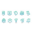 business icons set vector image