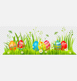 easter eggs hunting vector image vector image