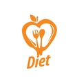 logo for diet vector image