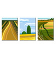 rural scenery posters vector image vector image