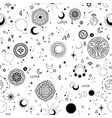 seamless pattern with alchemical and space vector image vector image