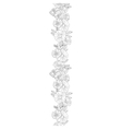 vertical seamless floral border vector image