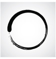 enso zen circle brush art vector image