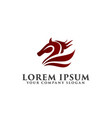 horse logo design concept template vector image vector image
