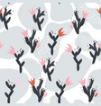 abstract floral elements paper collage vector image vector image