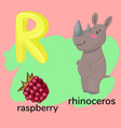 letter r children s alphabet vector image vector image