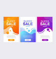 sale sign with abstract geometric composition vector image