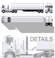 semi truck vector image vector image