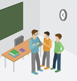 university class auditory lecture flat 3d vector image