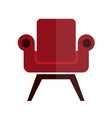 comfortable soft and stylish red armchair vector image