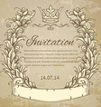 cartouche with ribbon vector image