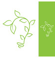 green bulb leaf vector image vector image