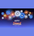 happy diwali traditional indian lights hindu vector image vector image