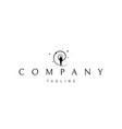 logo on which an abstract image of a person vector image