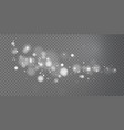 shining bokeh isolated on transparent background vector image