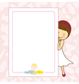 my first communion girl vector image vector image
