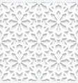 white lace pattern cutout paper seamless texture vector image vector image