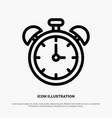 alarm clock education time line icon vector image