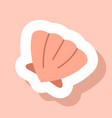 pink shell icon vector image