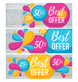 bubble banners vector image vector image