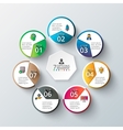 circle infographic vector image