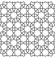 islamic pattern seamless geometric black vector image