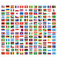 flag of world icons vector image