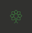 nature tree logo design vector image